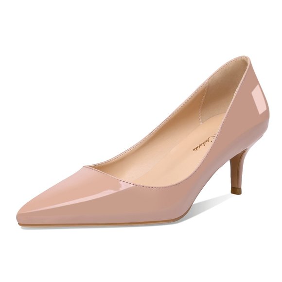 Petit Cadeau Shoes - Petit Cadeau Valerie - Comfy Kitten Heel Pumps with 2.5" Heels. La Croisee. NEW!